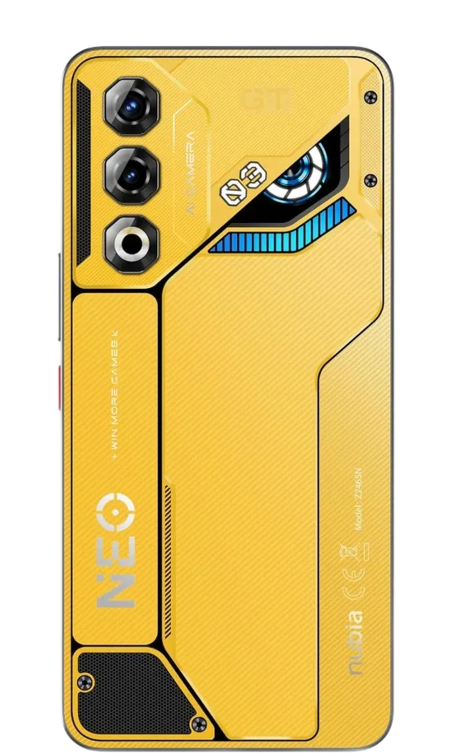 ZTE NUBIA NEO 3 GT  - Vista Posterior y Colores