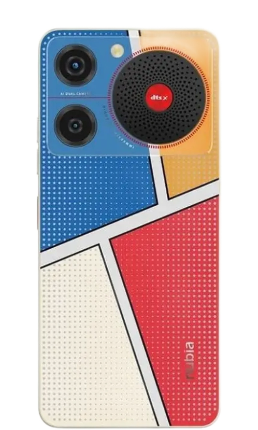 ZTE NUBIA MUSIC - Vista Posterior y Colores